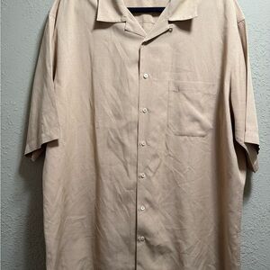 Bugatchi Men's Casual Button Down Shirt - Tan